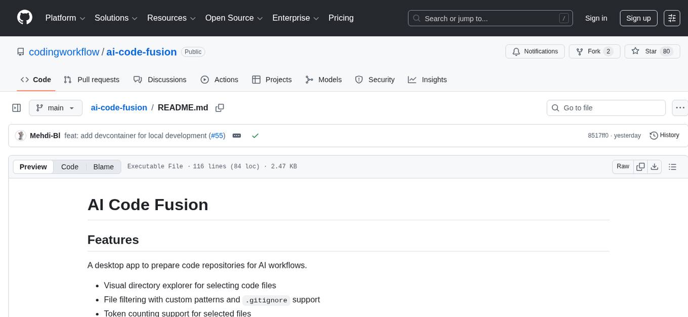 ai-code-fusion Screenshot