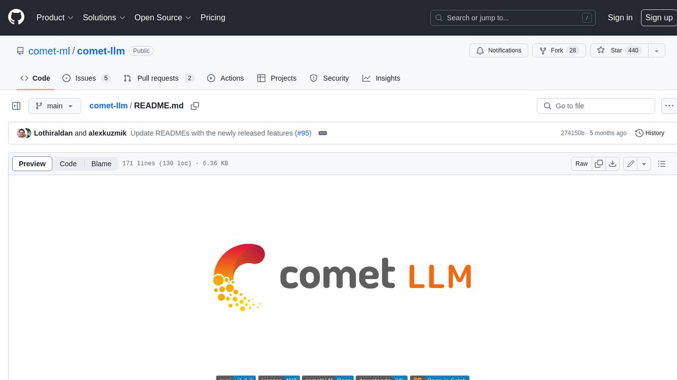 comet-llm Screenshot