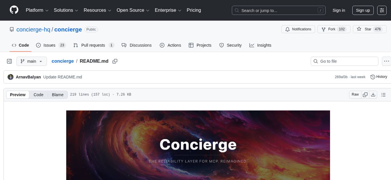 concierge Screenshot