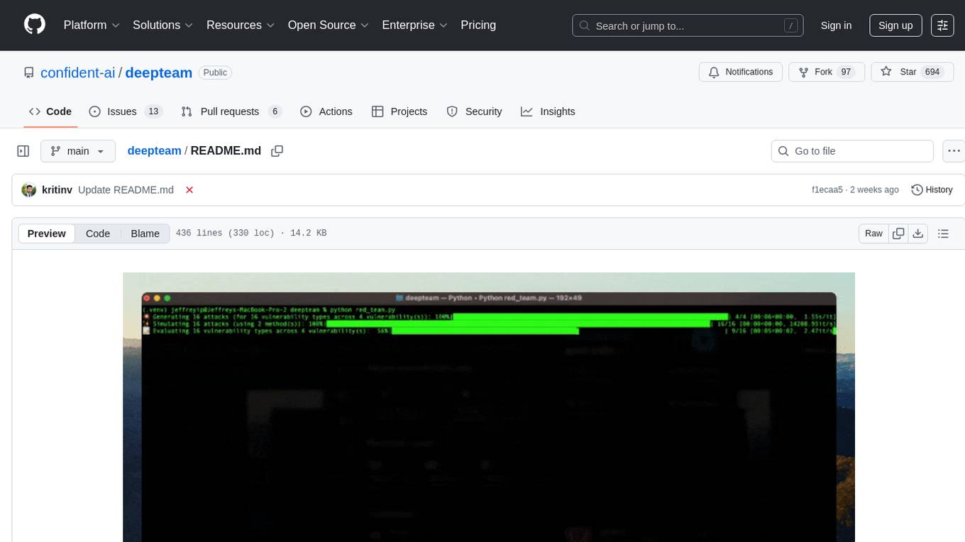 deepteam Screenshot