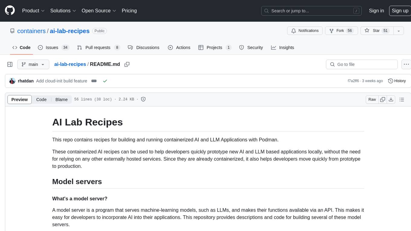 ai-lab-recipes Screenshot