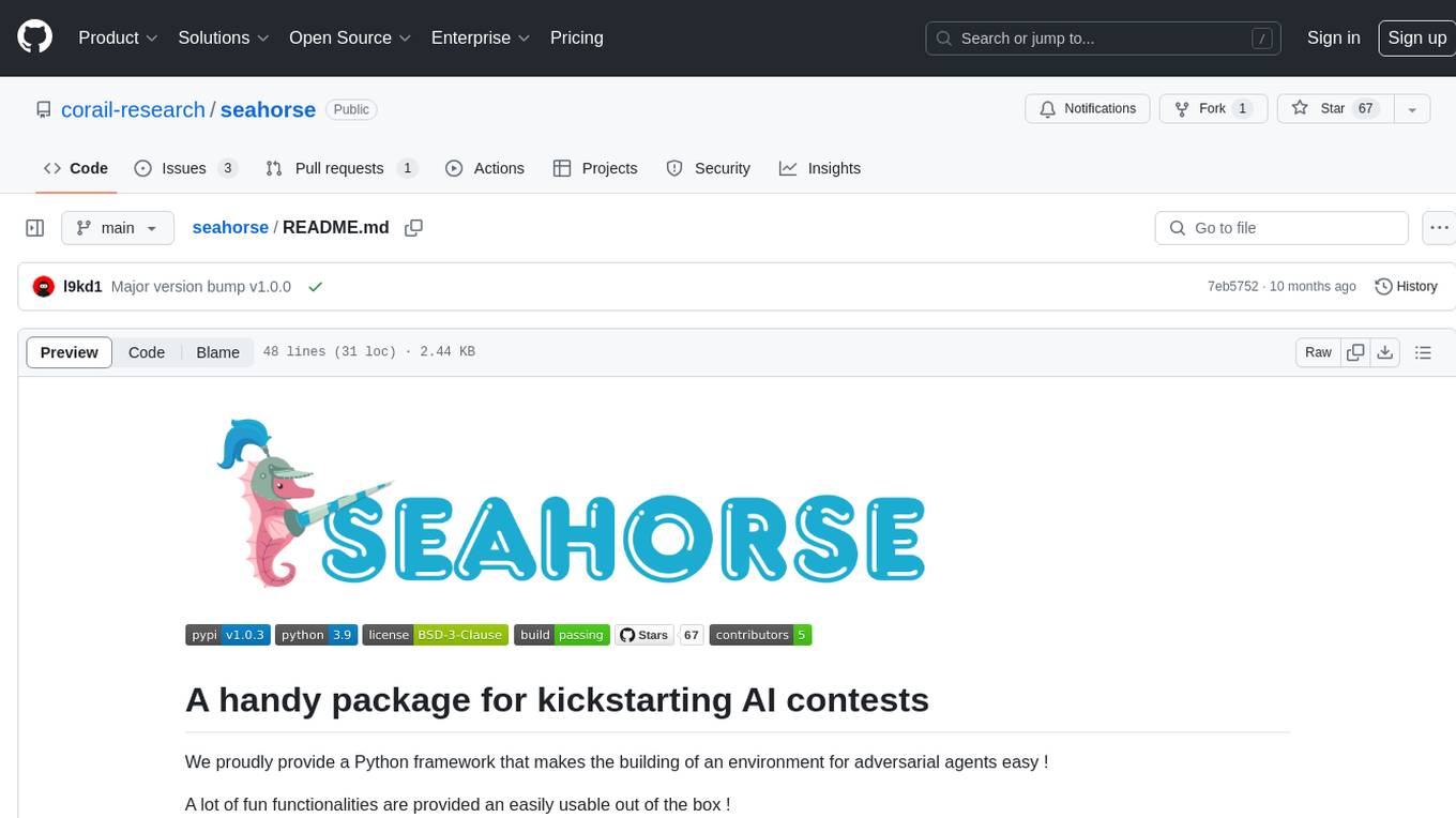 seahorse Screenshot