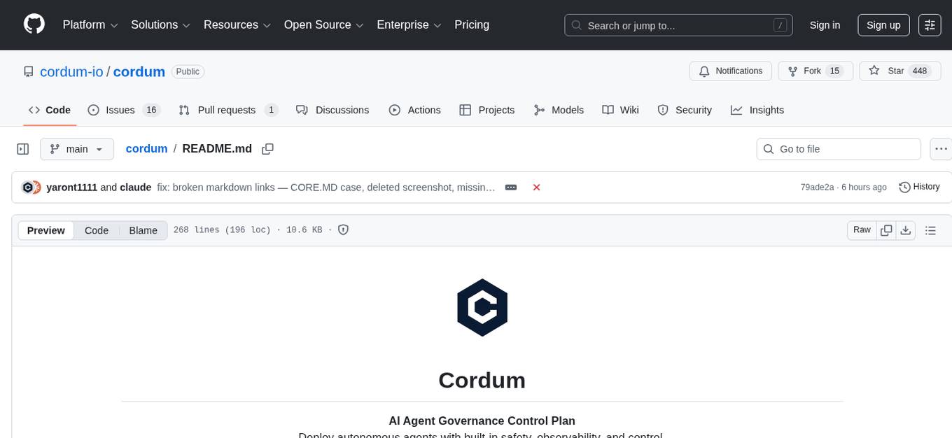 cordum Screenshot
