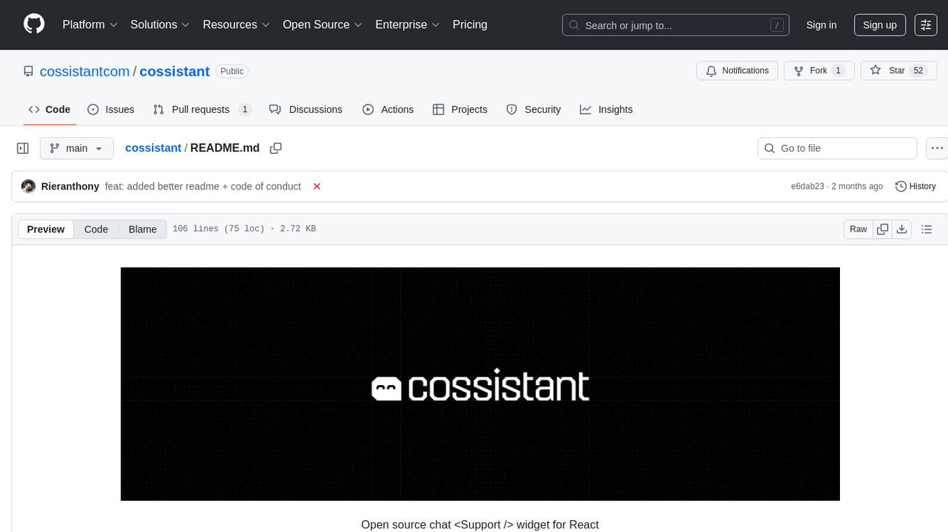 cossistant Screenshot
