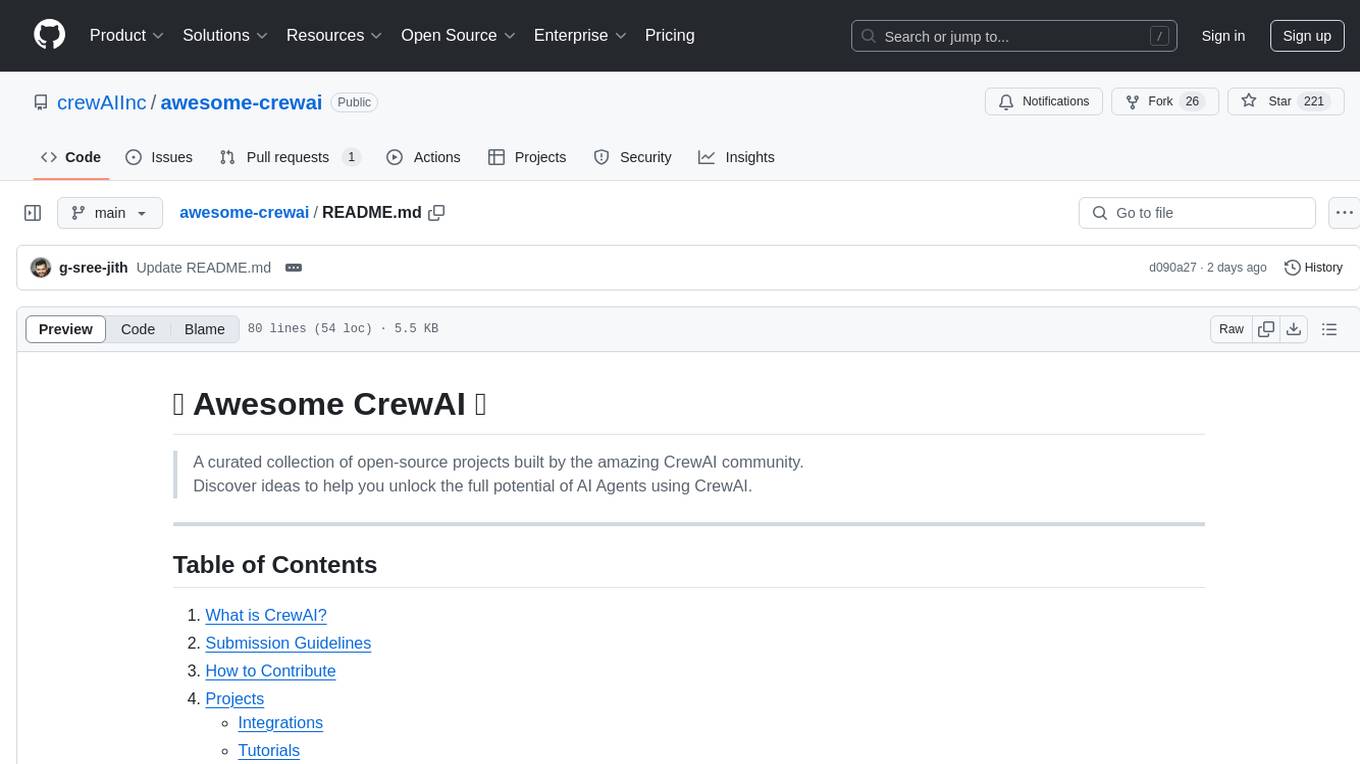 awesome-crewai Screenshot