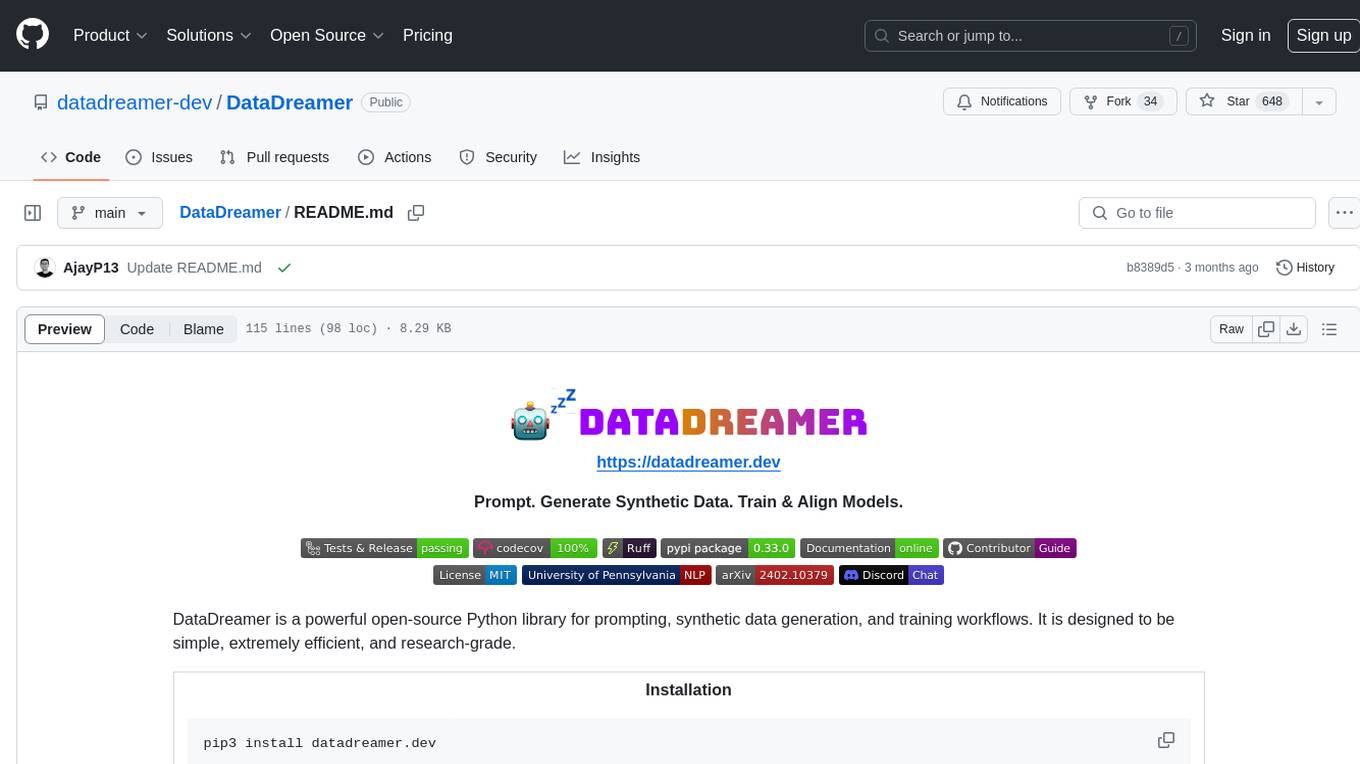 DataDreamer Screenshot