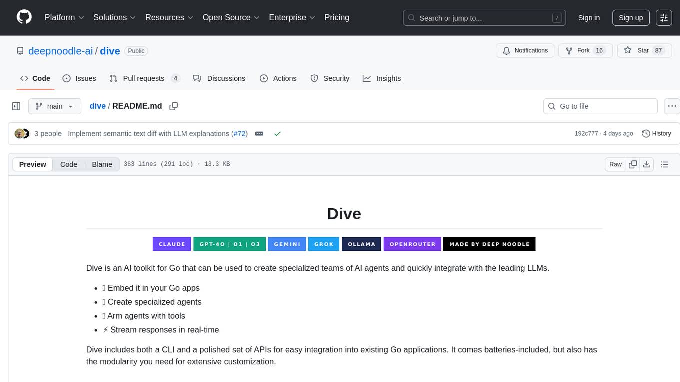 dive Screenshot