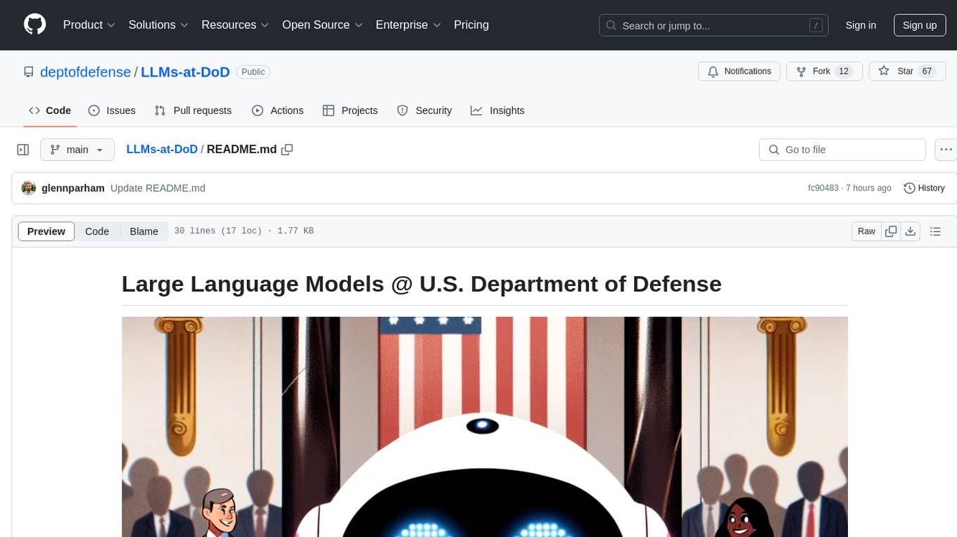 LLMs-at-DoD Screenshot