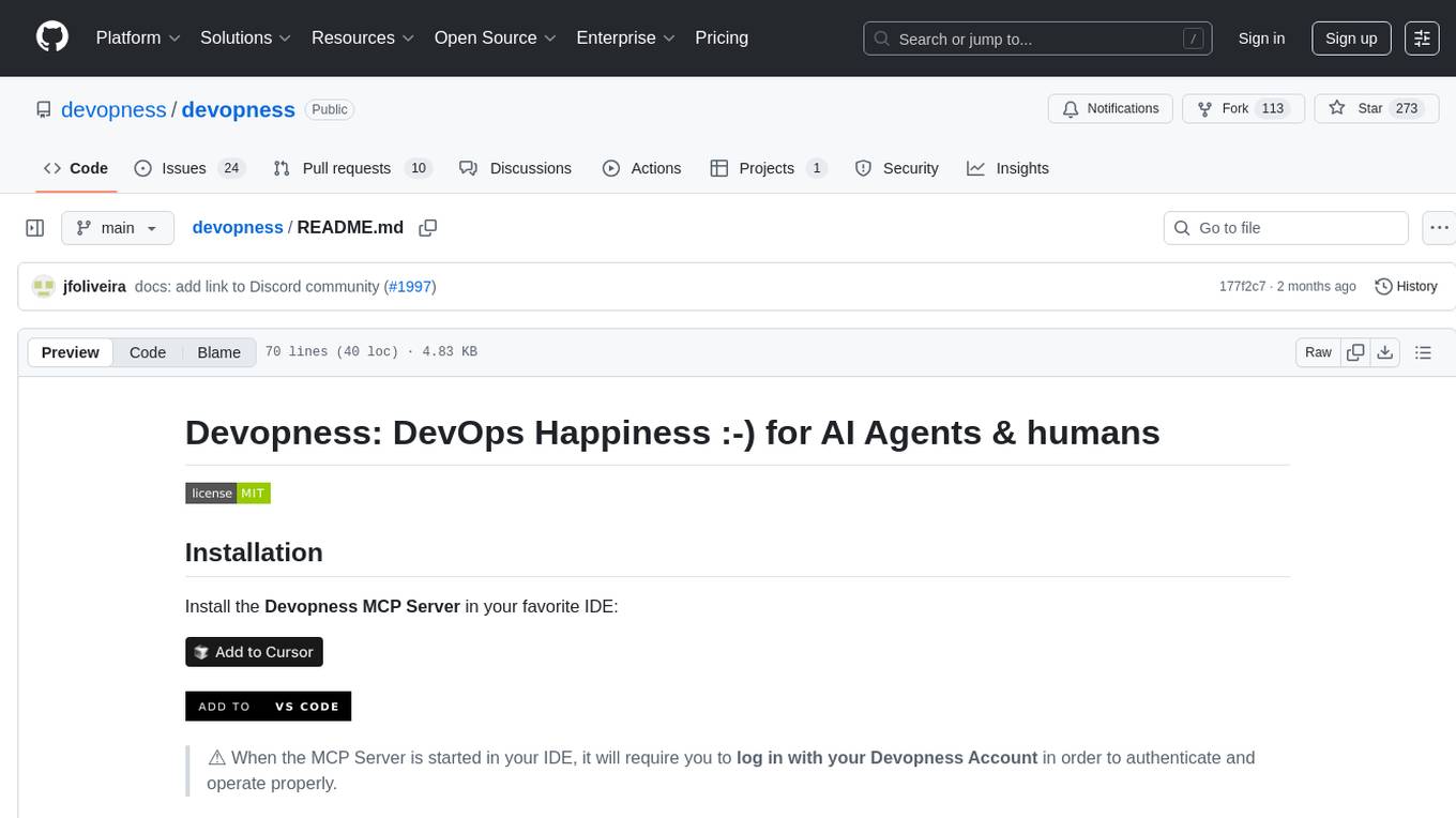 devopness Screenshot