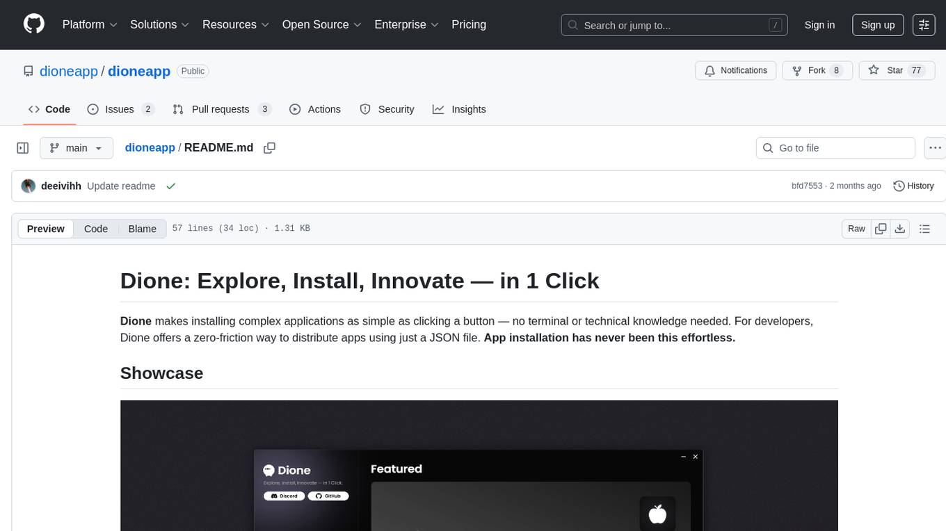 dioneapp Screenshot