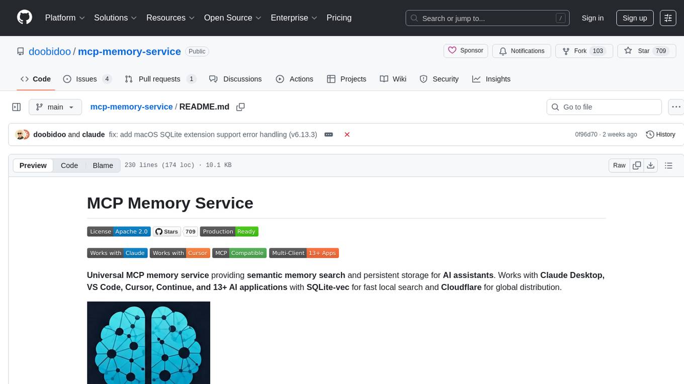 mcp-memory-service Screenshot