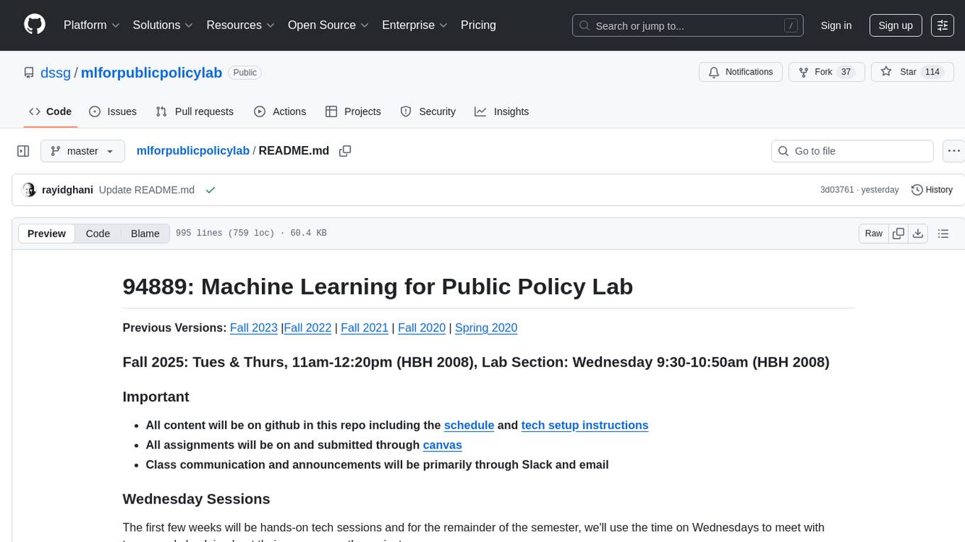 mlforpublicpolicylab Screenshot