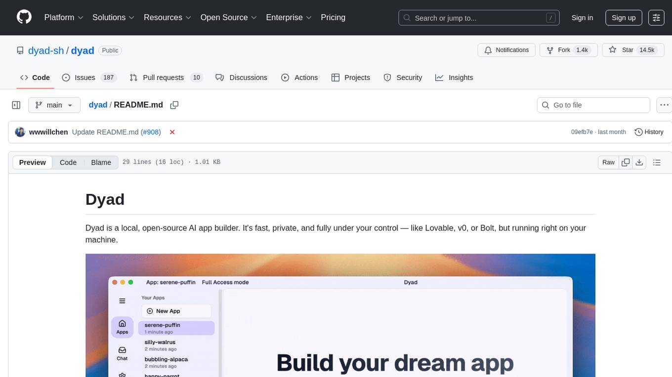 dyad Screenshot