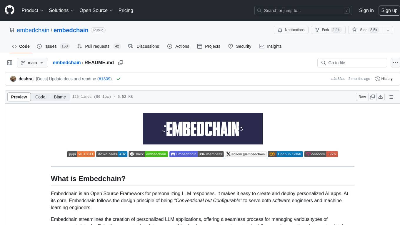 embedchain Screenshot