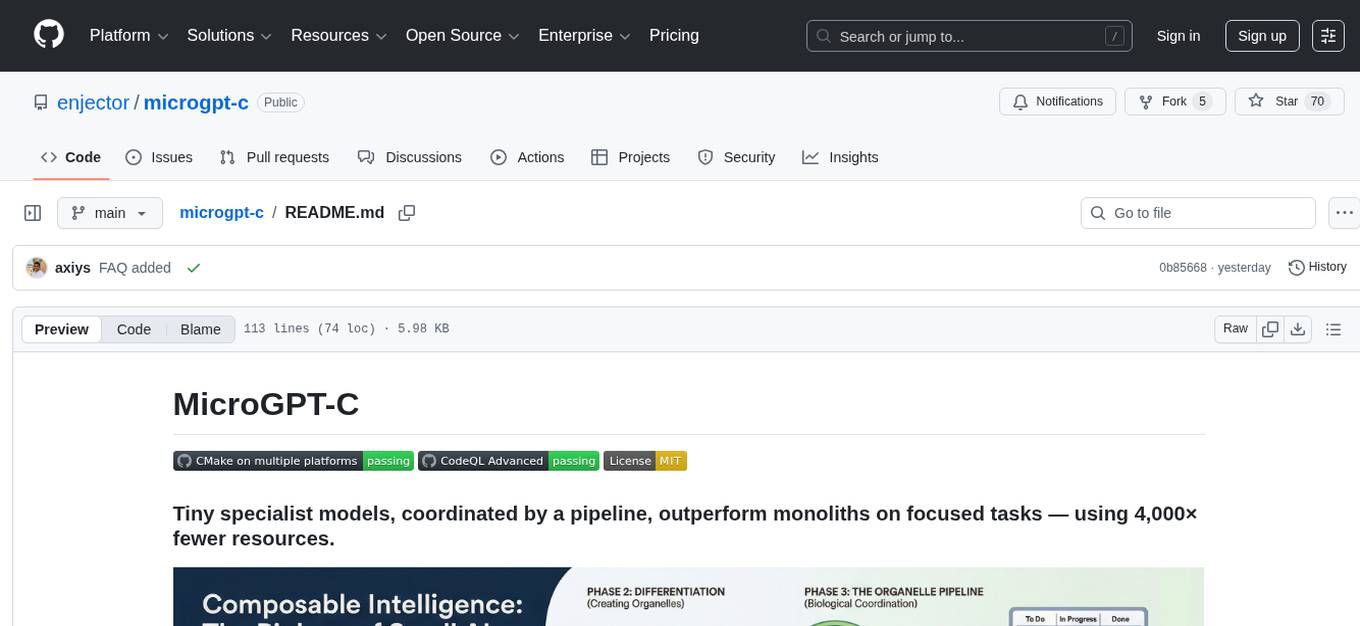 microgpt-c Screenshot