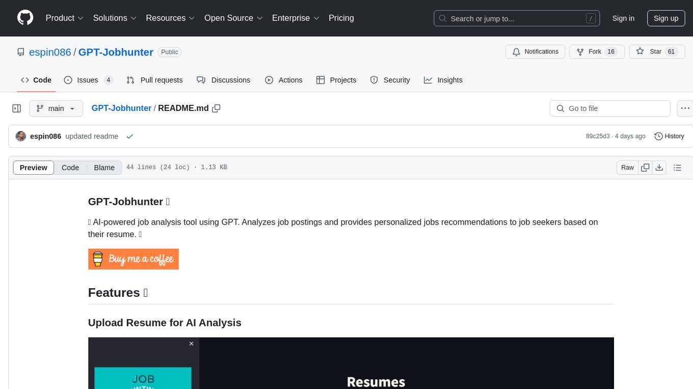 GPT-Jobhunter Screenshot