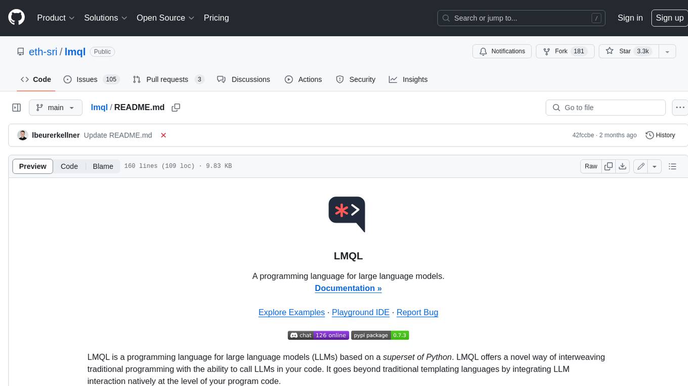 lmql Screenshot