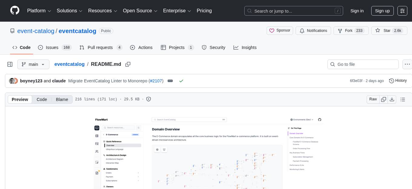 eventcatalog Screenshot