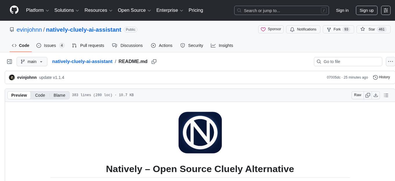natively-cluely-ai-assistant Screenshot