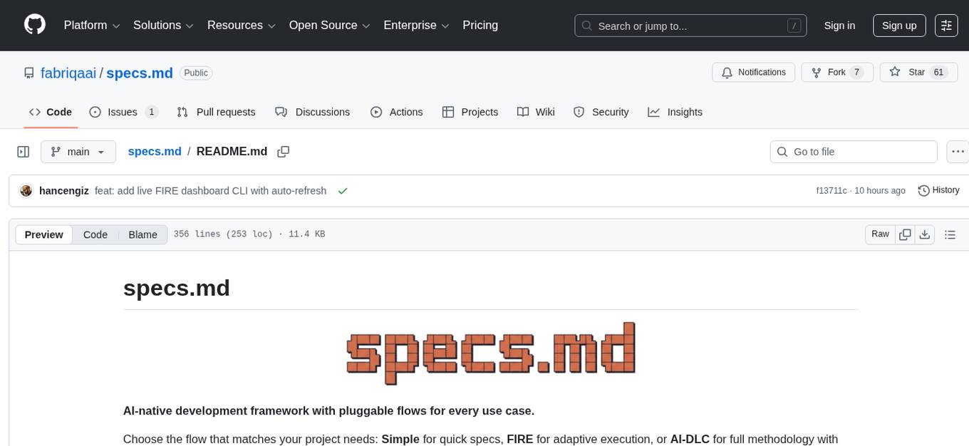 specs.md Screenshot