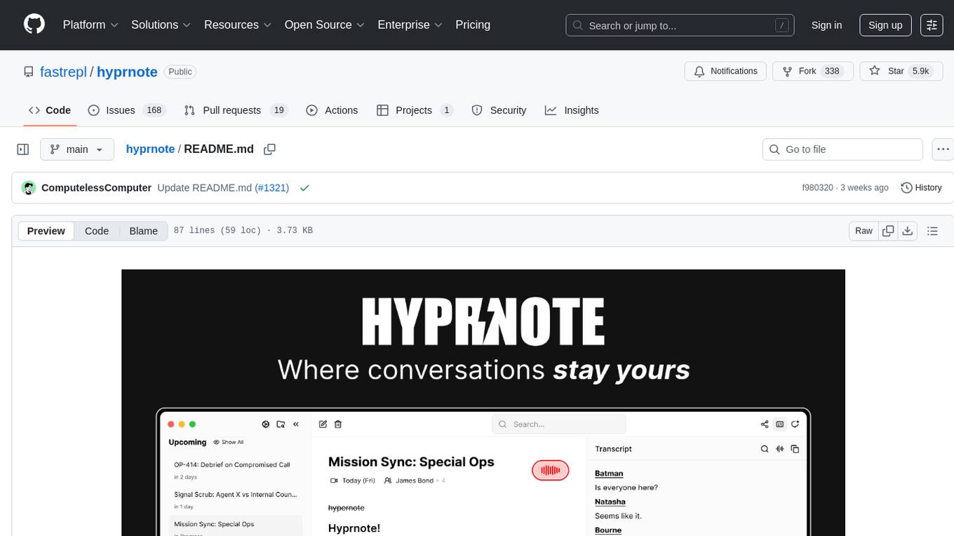 hyprnote Screenshot