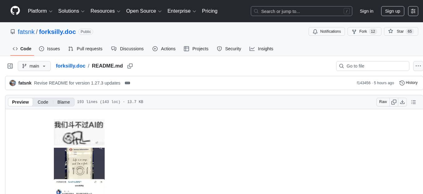 forksilly.doc Screenshot