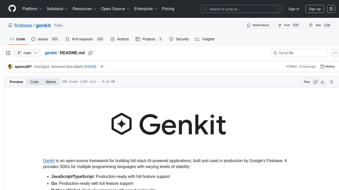 Genkit Screenshot