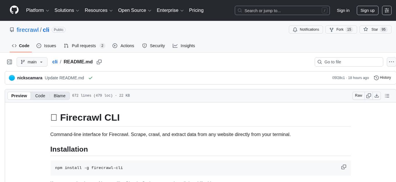 cli Screenshot