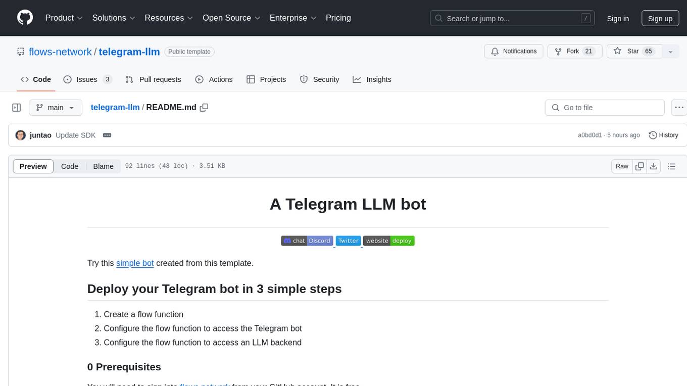 telegram-llm Screenshot