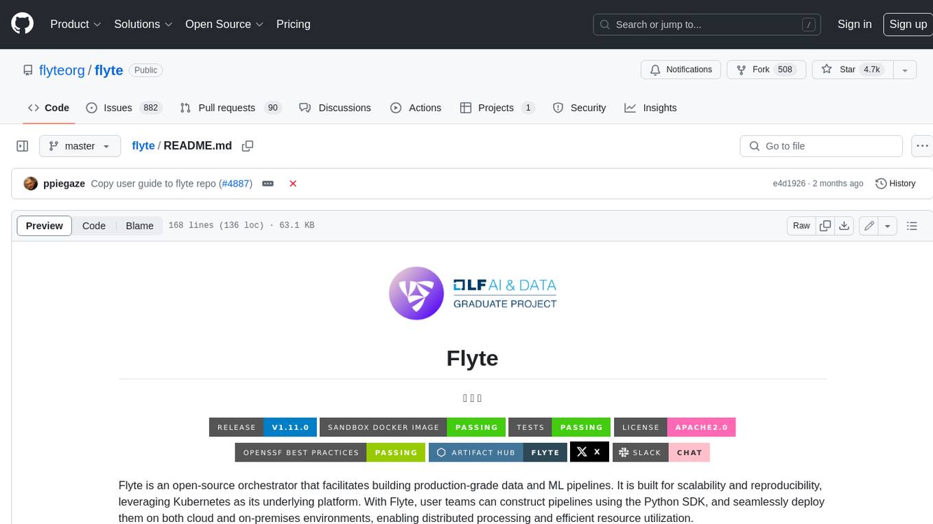 flyte Screenshot