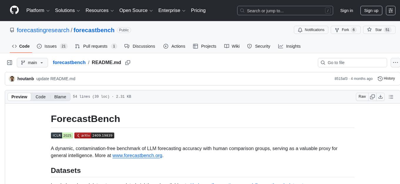 forecastbench Screenshot