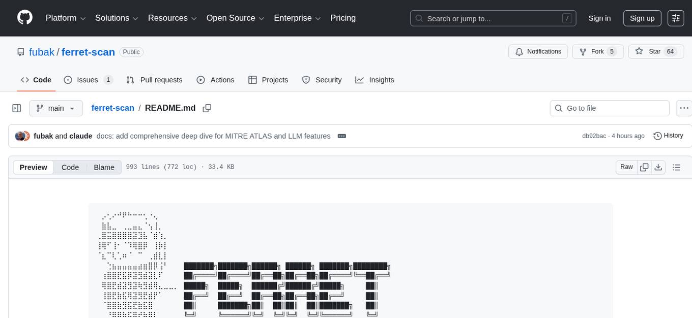 ferret-scan Screenshot