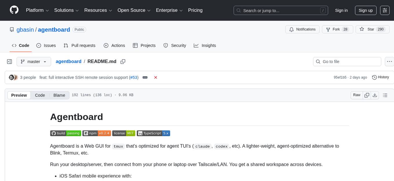 agentboard Screenshot