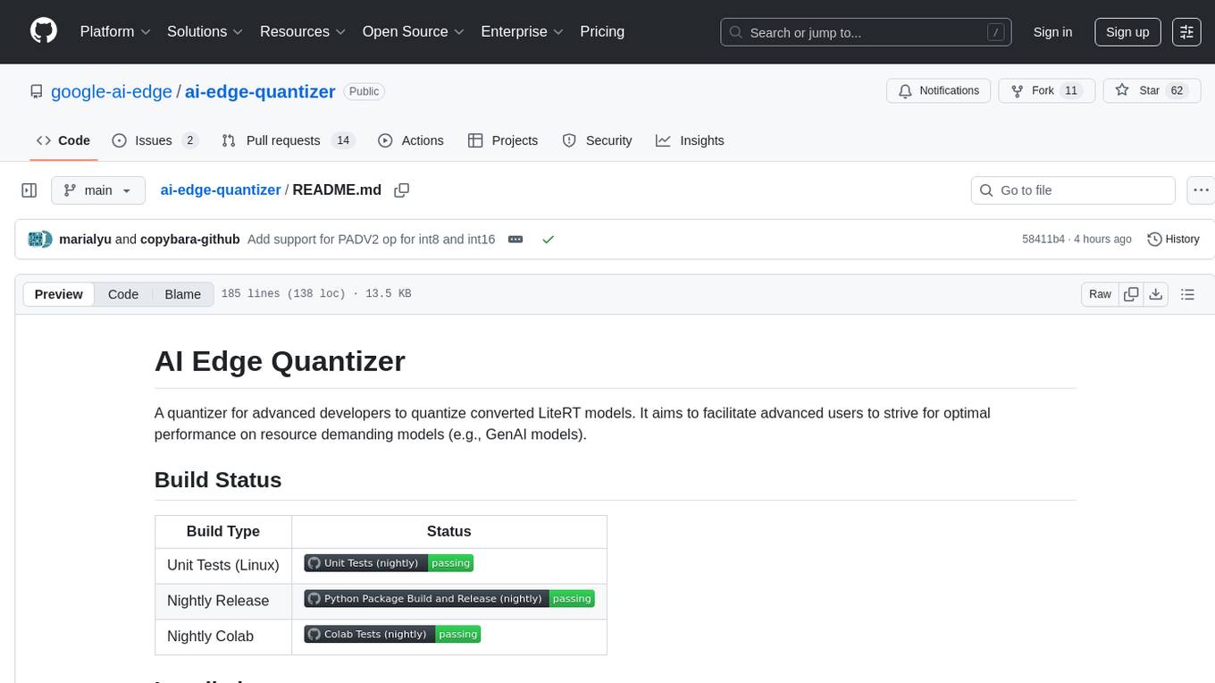 ai-edge-quantizer Screenshot