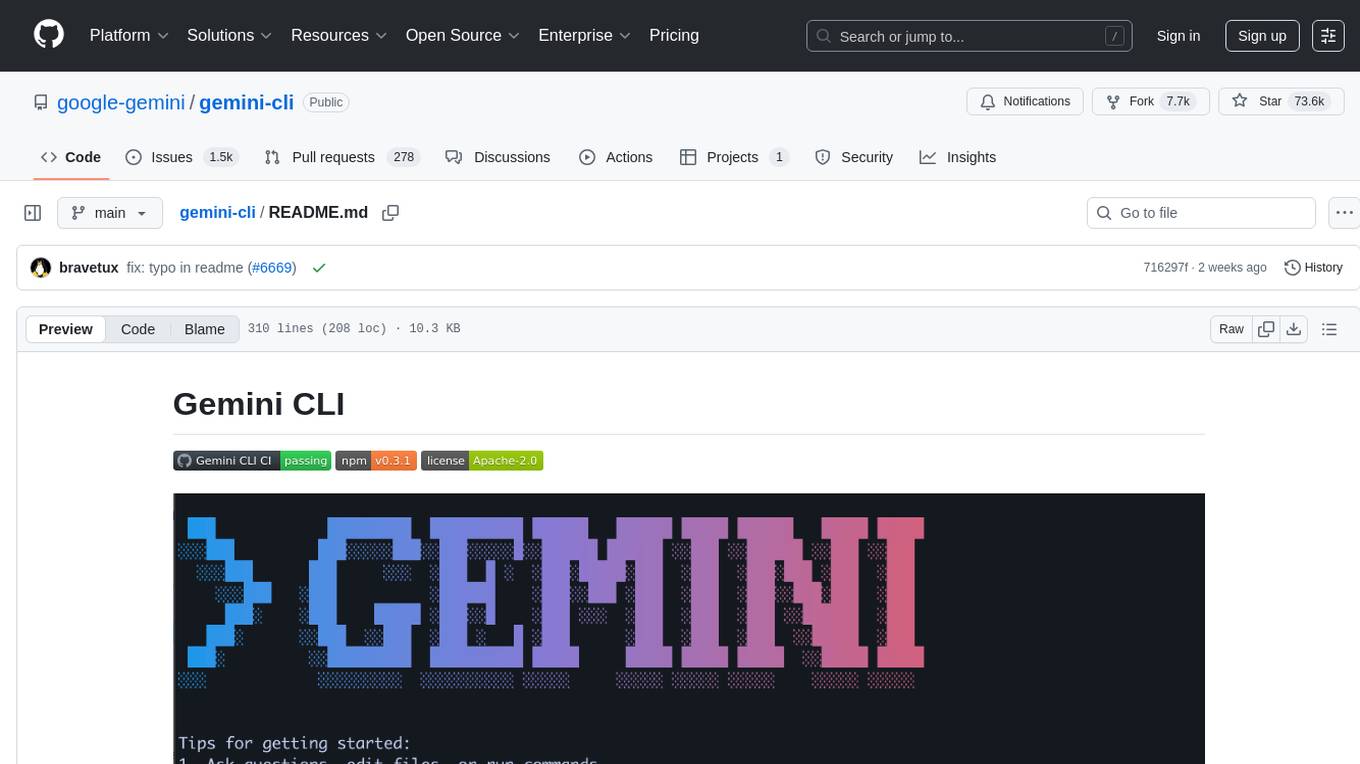 gemini-cli Screenshot