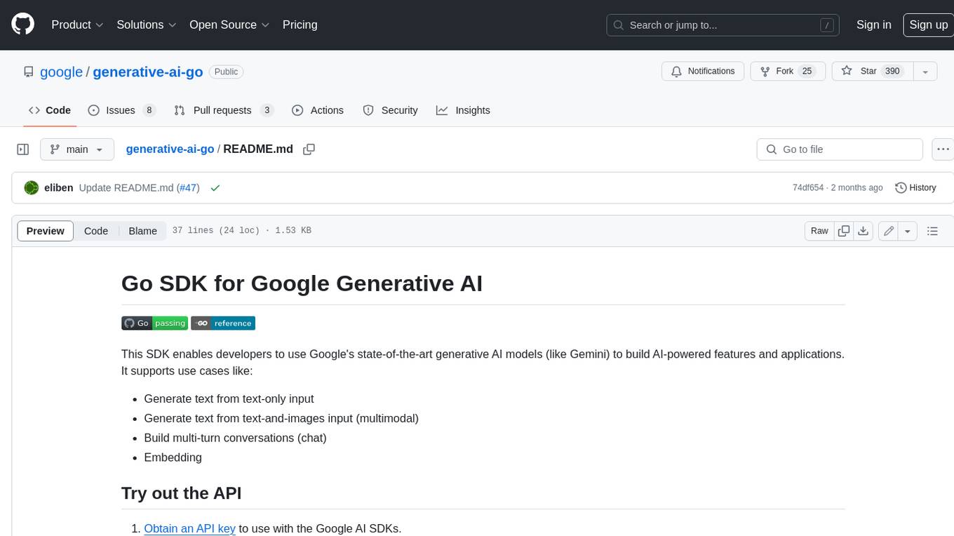 generative-ai-go Screenshot