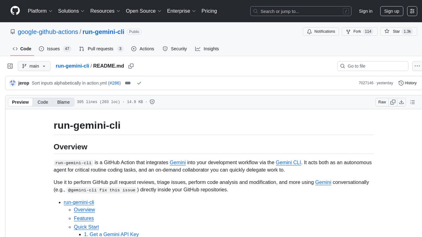 run-gemini-cli Screenshot