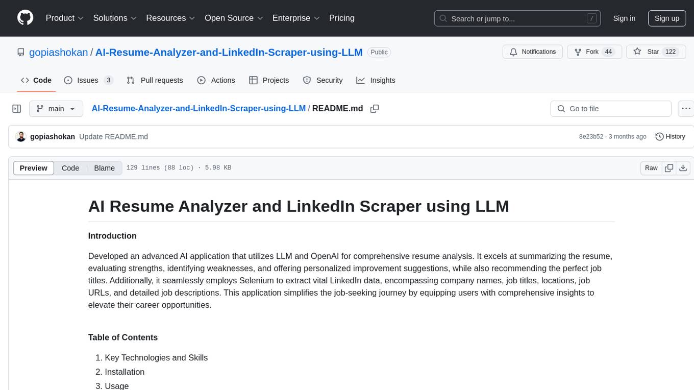 AI-Resume-Analyzer-and-LinkedIn-Scraper-using-LLM Screenshot