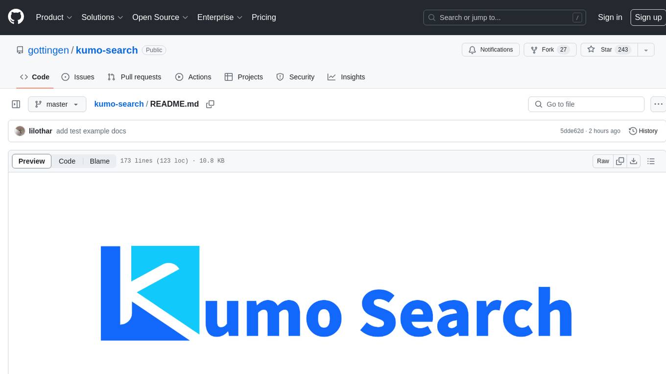 kumo-search Screenshot