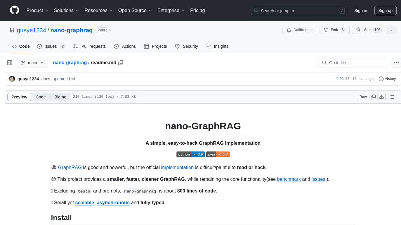 nano-graphrag Screenshot