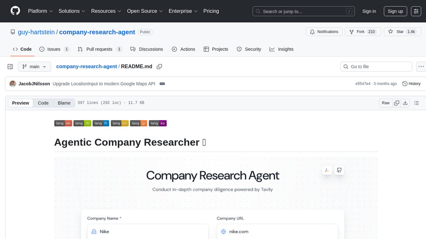 company-research-agent Screenshot