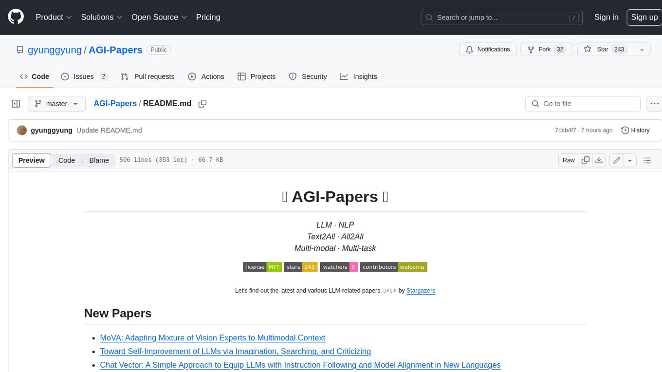 AGI-Papers Screenshot