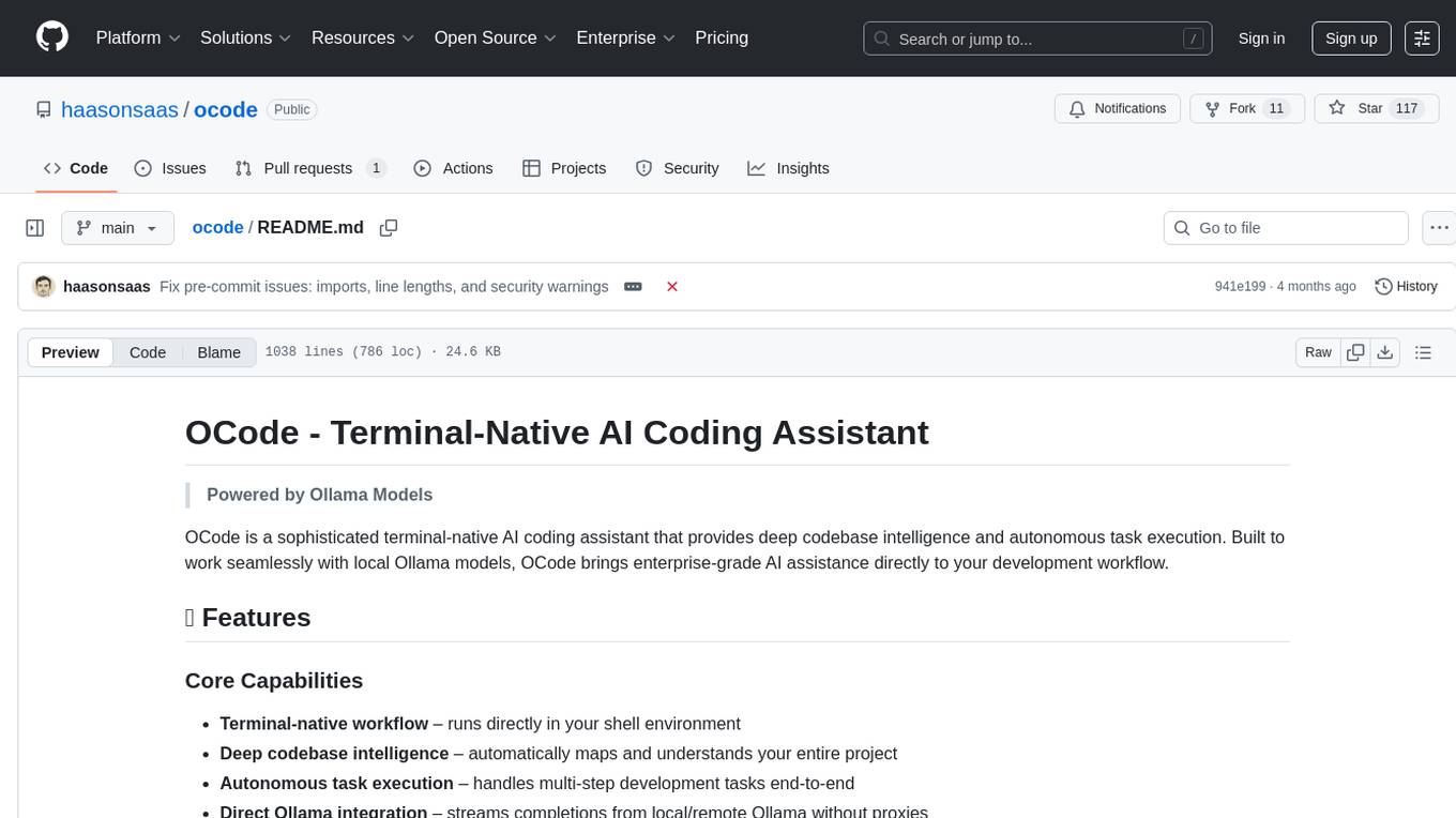 ocode Screenshot