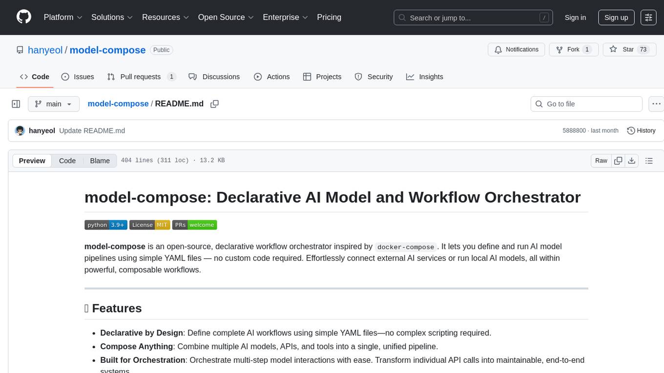 model-compose Screenshot
