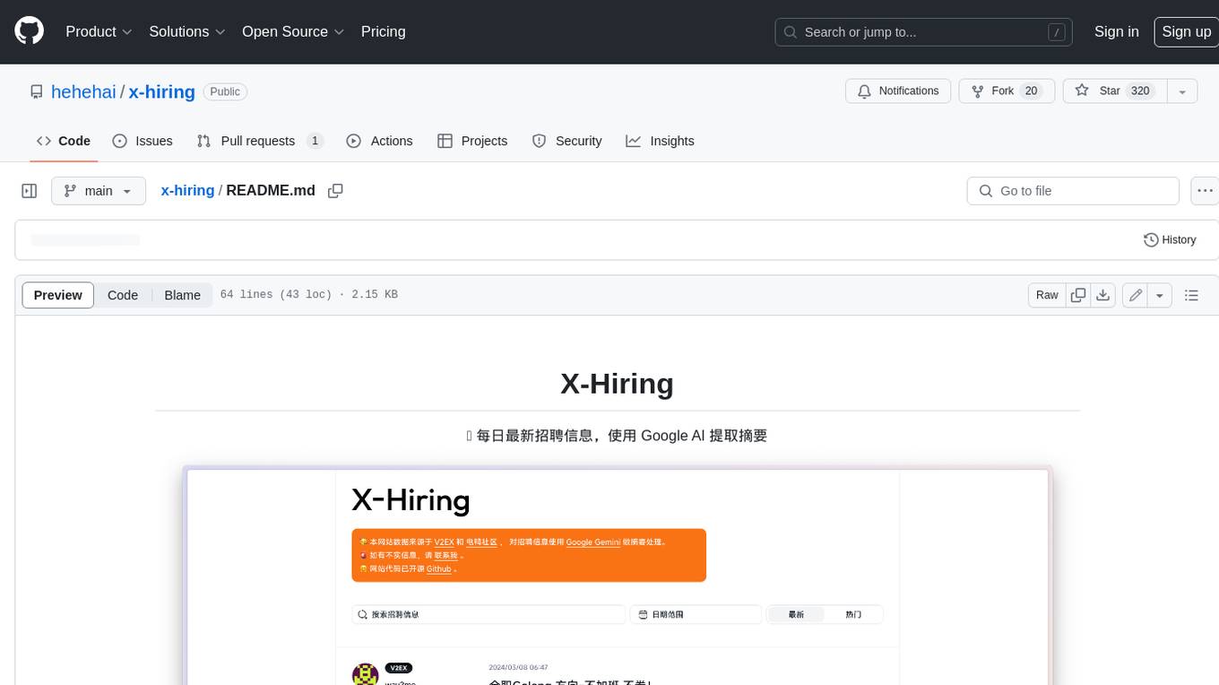 x-hiring Screenshot