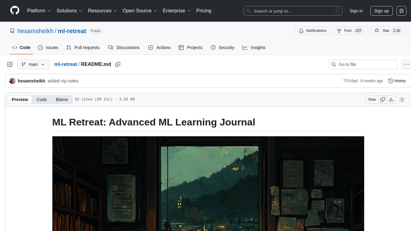 ml-retreat Screenshot