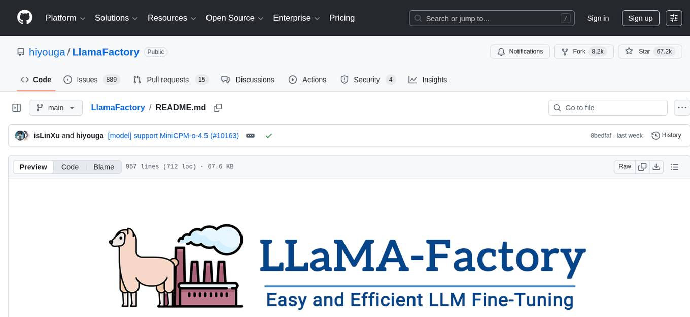 LlamaFactory Screenshot