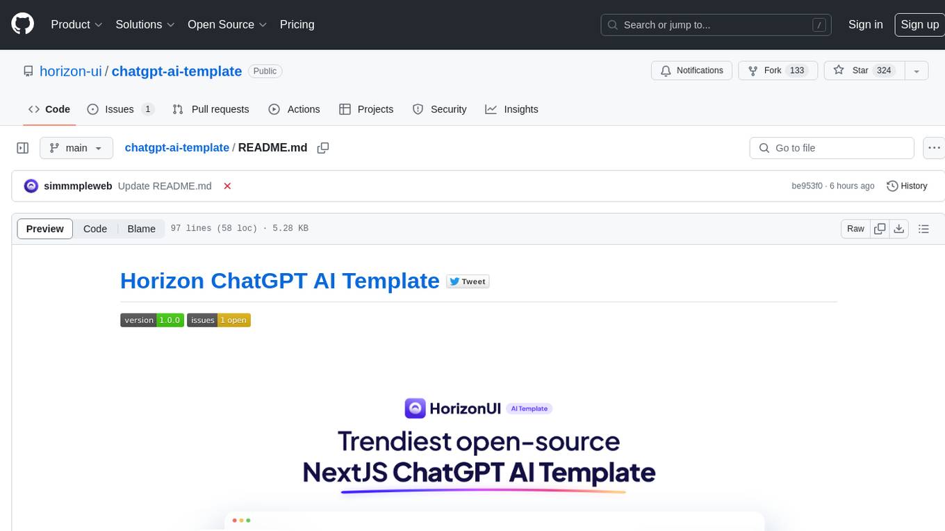 chatgpt-ai-template Screenshot