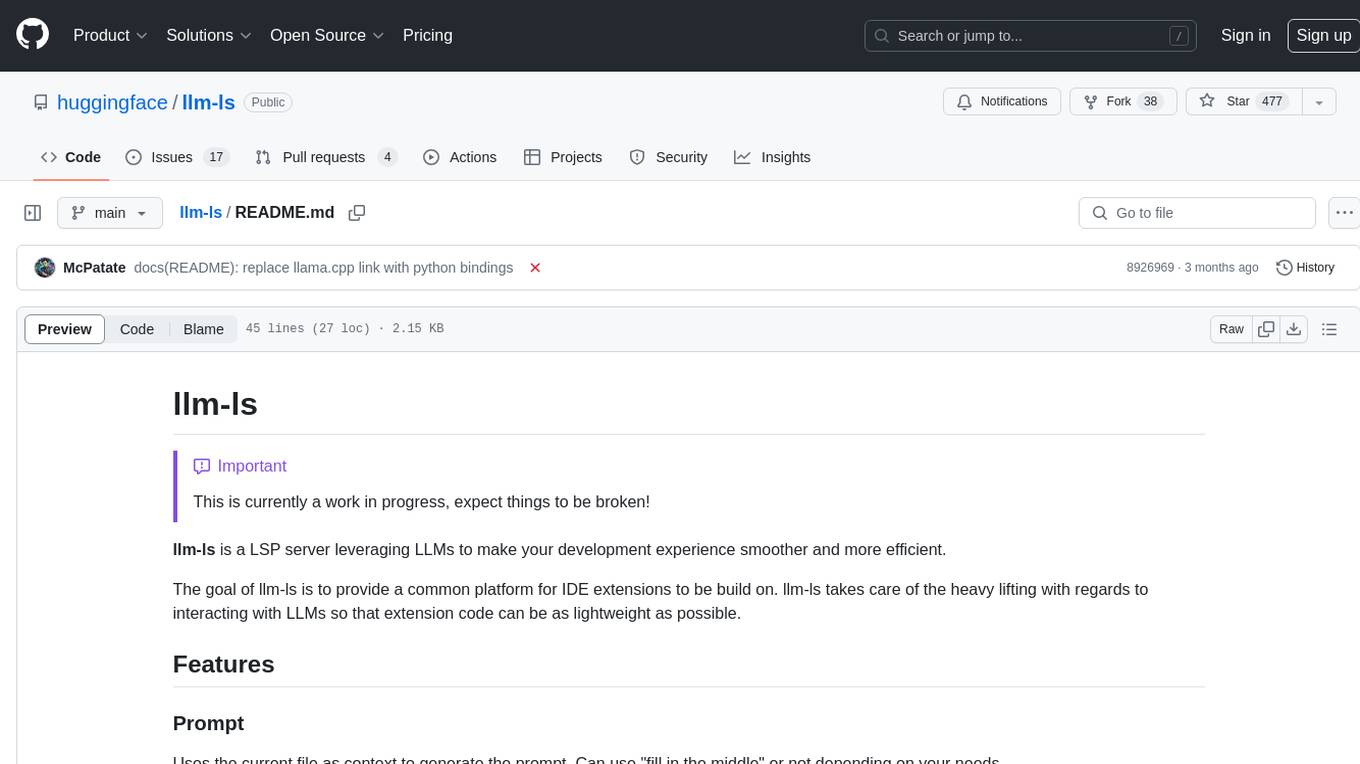 llm-ls Screenshot