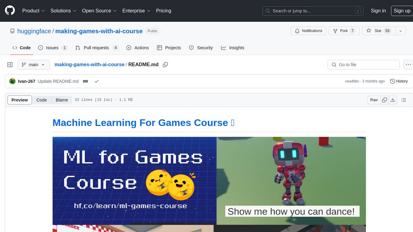 making-games-with-ai-course Screenshot